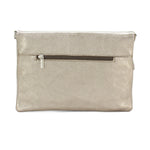 Load image into Gallery viewer, lusciousscarves Italian Leather Fold Over Clutch Bag with Tassel.
