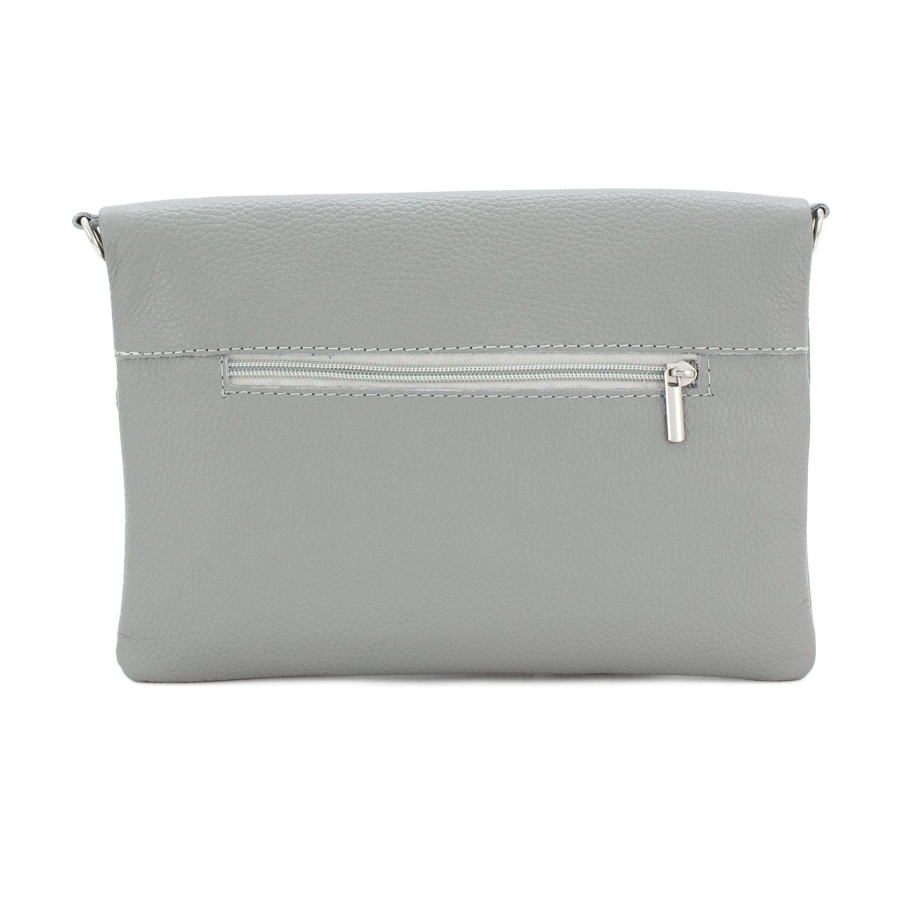 lusciousscarves Italian Leather Fold Over Clutch Bag with Tassel.