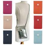 Load image into Gallery viewer, lusciousscarves Italian Leather Multi Pocket Phone Crossbody Bag, available in 10 colours.
