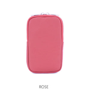 lusciousscarves Italian Leather Phone Pouch Crossbody Bag , Available in 20 Colours
