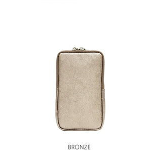 lusciousscarves Italian Leather Phone Pouch Crossbody Bag , Available in 20 Colours