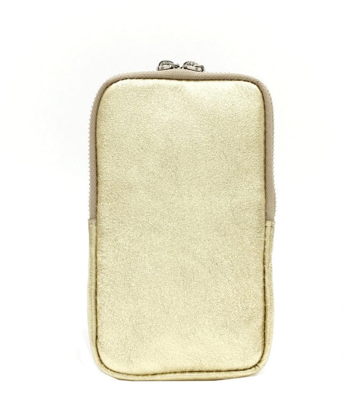 lusciousscarves Italian Leather Phone Pouch Crossbody Bag , Available in 20 Colours