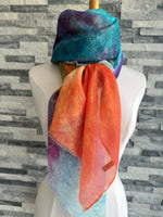 Load image into Gallery viewer, lusciousscarves Ladies Abstract Rainbow Scarf.
