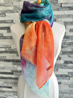 Load image into Gallery viewer, lusciousscarves Ladies Abstract Rainbow Scarf.
