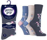 Load image into Gallery viewer, lusciousscarves Ladies Gentle Grip Non Binding Honeycomb Loose Top Socks UK 4-8 by Sock Shop
