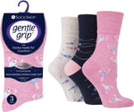 Load image into Gallery viewer, lusciousscarves Ladies Gentle Grip Non Binding Honeycomb Loose Top Socks UK 4-8 by Sock Shop
