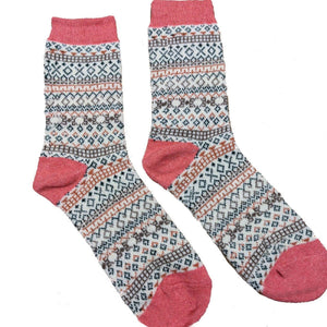 lusciousscarves Ladies Joya Wool Blend Patterned Socks