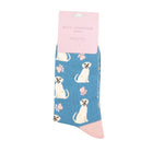 Load image into Gallery viewer, lusciousscarves Ladies Labradors Bamboo Socks, Miss Sparrow Blue
