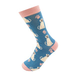 Load image into Gallery viewer, lusciousscarves Ladies Labradors Bamboo Socks, Miss Sparrow Blue
