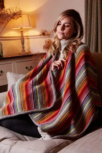 lusciousscarves Ladies Pachamama Seville Wrap , Hand Knitted , Fair Trade