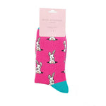 Load image into Gallery viewer, lusciousscarves Ladies Peek a Boo Bunny Rabbits Bamboo Socks, Miss Sparrow Pink
