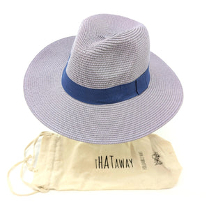 lusciousscarves Lavender Lilac Panama Style Sun Hat , Rollable and Packable