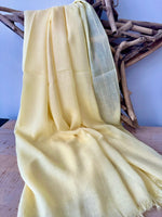Load image into Gallery viewer, lusciousscarves Lemon Plain Light Weight Cotton Blend Summer Scarf , Wrap, Shawl 26 Colours Available
