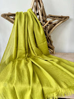 Load image into Gallery viewer, lusciousscarves Lime Green Plain Light Weight Cotton Blend Summer Scarf , Wrap, Shawl 26 Colours Available
