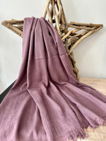 Load image into Gallery viewer, lusciousscarves Mauve Plain Light Weight Cotton Blend Summer Scarf , Wrap, Shawl 26 Colours Available
