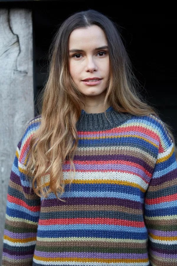 lusciousscarves Medium Pachamama Womens Cochabamba Sweater , Hand Knitted, Fair Trade