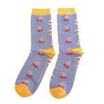 Load image into Gallery viewer, lusciousscarves Men&#39;s Bamboo Socks , Mr Sparrow Surfer&#39;s , Denim Blue
