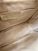 Load image into Gallery viewer, lusciousscarves Metallic Gold Italian Leather Camera Bag Style Crossbody Bag Summer Range
