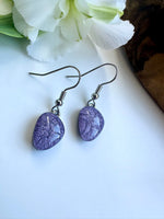 Load image into Gallery viewer, lusciousscarves Miss Milly Mauve Purple Earrings FE602
