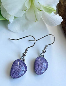 lusciousscarves Miss Milly Mauve Purple Earrings FE602