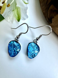 lusciousscarves Miss Milly Rich Blue Pebble Earrings, FE602