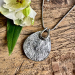 Load image into Gallery viewer, lusciousscarves Miss Milly Silver Punch Teardrop Necklace FN345

