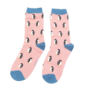 lusciousscarves Miss Sparrow Boxed Little Penguins Design Bamboo Socks x 3