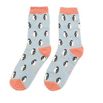 Load image into Gallery viewer, lusciousscarves Miss Sparrow Boxed Little Penguins Design Bamboo Socks x 3
