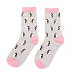 Load image into Gallery viewer, lusciousscarves Miss Sparrow Boxed Little Penguins Design Bamboo Socks x 3
