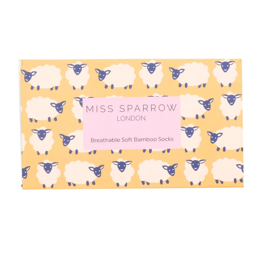 lusciousscarves Miss Sparrow Boxed Sheep Design Bamboo Socks