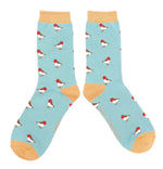 Load image into Gallery viewer, lusciousscarves Miss Sparrow Robins Bamboo Socks, Duck Egg

