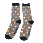 Load image into Gallery viewer, lusciousscarves Mr Heron Boxed Beer Design Bamboo Men&#39;s Socks
