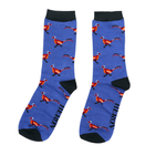 Load image into Gallery viewer, lusciousscarves Mr Heron Boxed Pheasants Design Bamboo Socks X 3
