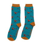 Load image into Gallery viewer, lusciousscarves Mr Heron Boxed Pheasants Design Bamboo Socks X 3
