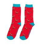 Load image into Gallery viewer, lusciousscarves Mr Heron Boxed Pheasants Design Bamboo Socks X 3
