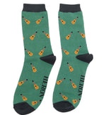 Load image into Gallery viewer, lusciousscarves Mr Heron Men&#39;s Guitars Bamboo Socks, Green
