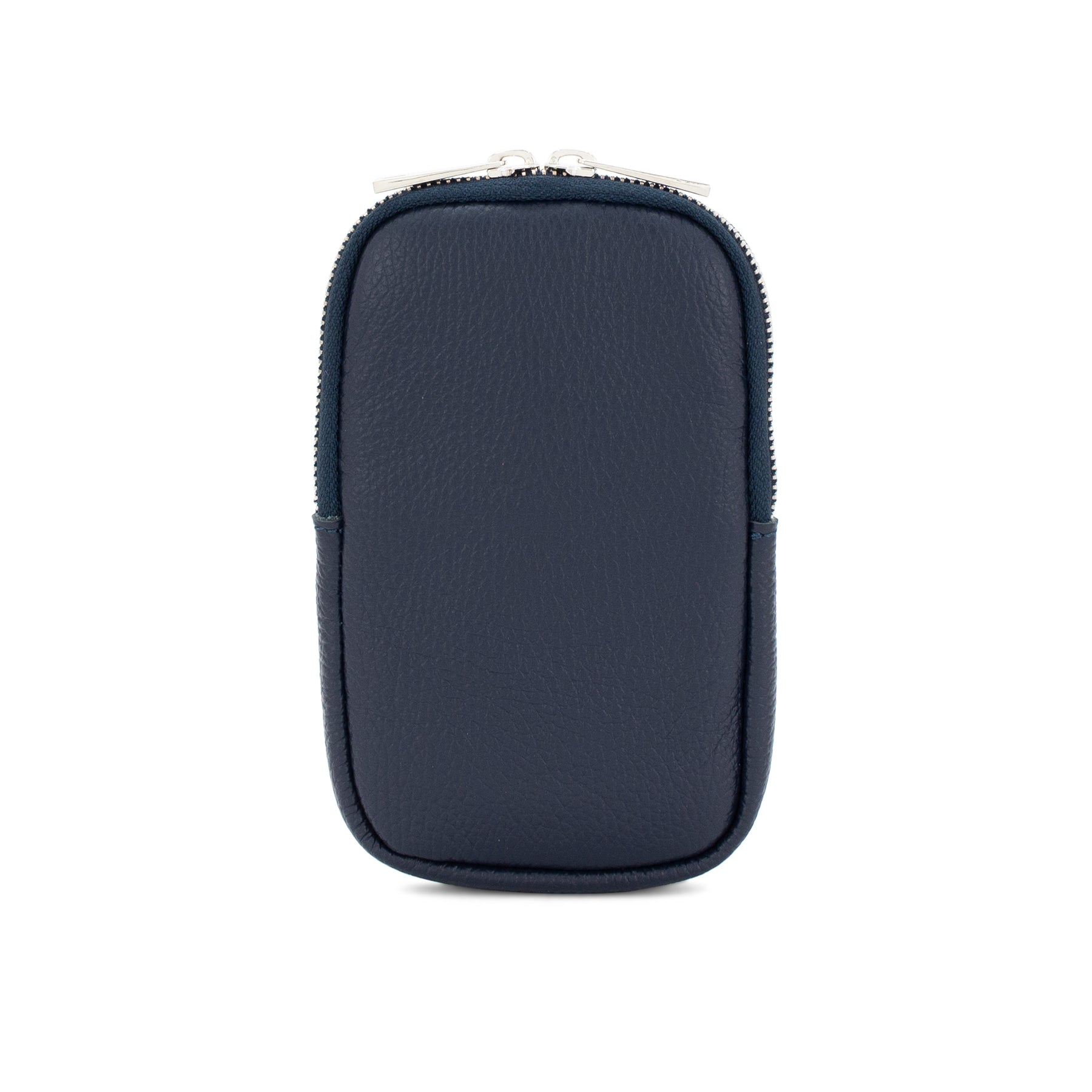lusciousscarves Navy Italian Leather Phone Pouch Crossbody Bag , Available in 20 Colours