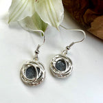 Load image into Gallery viewer, lusciousscarves Necklaces Miss Milly Charcoal Drop Earrings FE375
