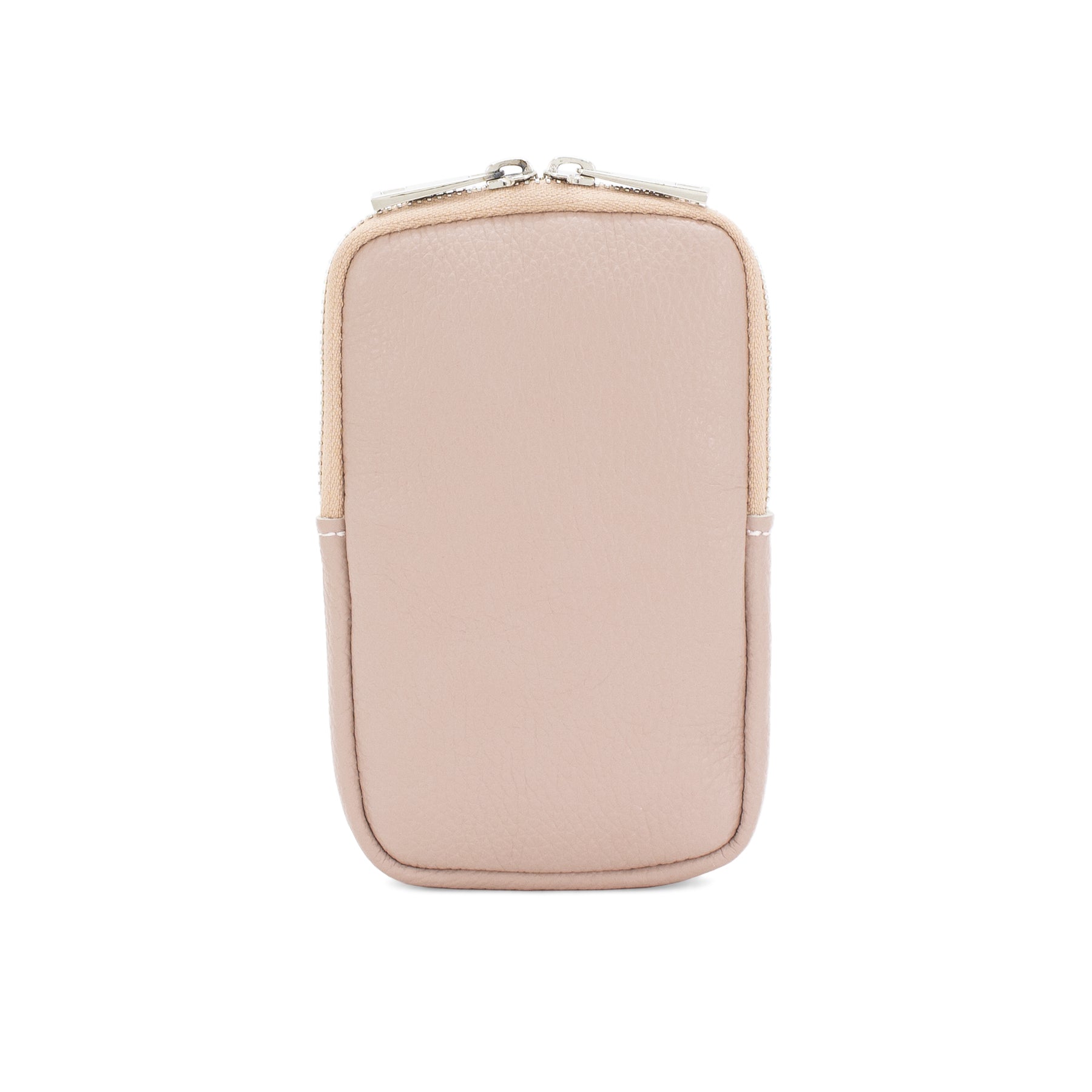lusciousscarves Nude Pink Italian Leather Phone Pouch Crossbody Bag , Available in 20 Colours