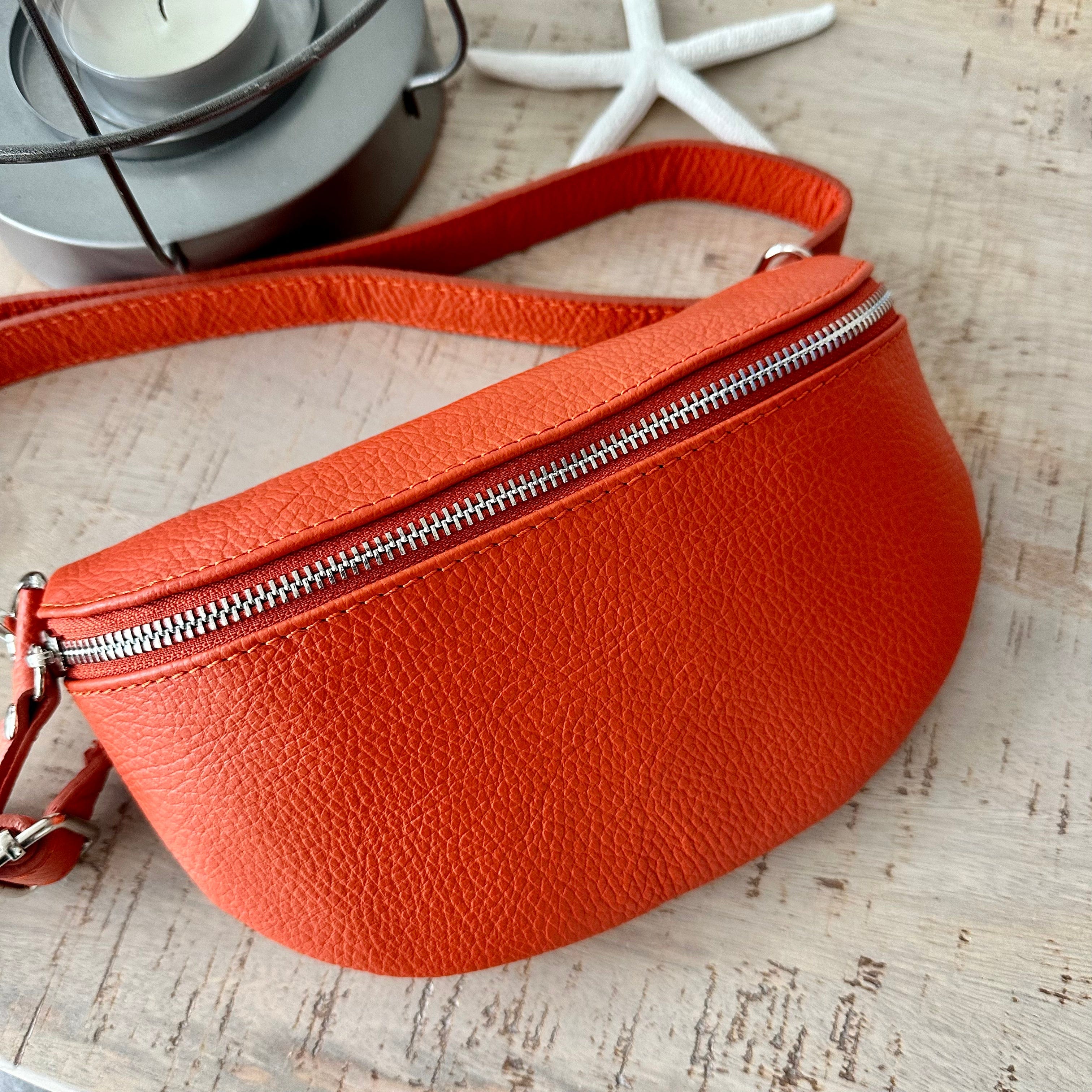 Leather 24h bag Louis Vuitton Orange in Leather - 13657600