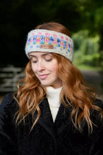 Load image into Gallery viewer, lusciousscarves Pachamama Arundel Headband Oatmeal, Handknitted Womens
