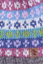 Load image into Gallery viewer, lusciousscarves Pachamama Bloomsbury Bobble Beanie, Hand Knitted , Fairtrade
