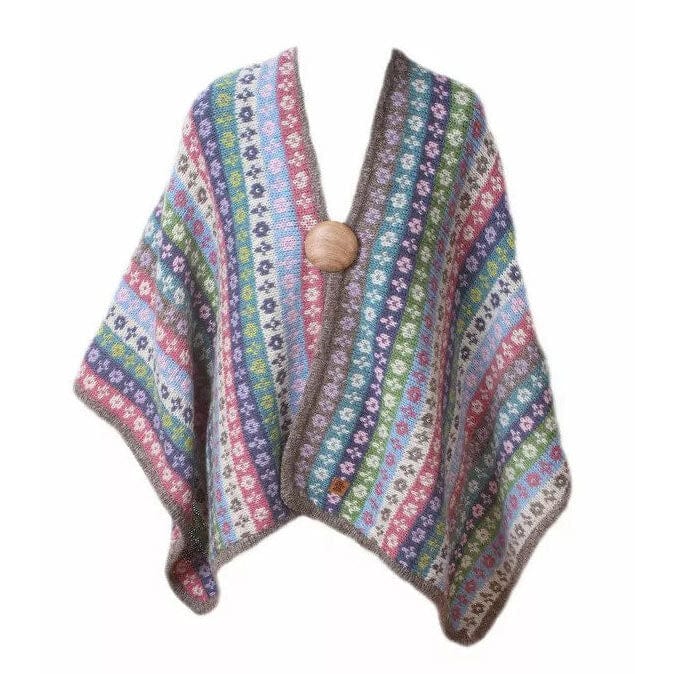 lusciousscarves Pachamama Bloomsbury Wrap Cool , Hand Knitted, Fair Trade