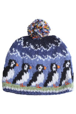 Load image into Gallery viewer, lusciousscarves Pachamama Circus of Puffins Tea Cosy , Hand Knitted , Fair Trade
