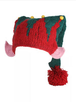Load image into Gallery viewer, lusciousscarves Pachamama Elf Hat, Hand Knitted, Fair trade
