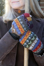 Load image into Gallery viewer, lusciousscarves Pachamama Elveden Glove/Mitts
