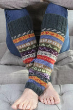 Load image into Gallery viewer, lusciousscarves Pachamama Elveden Ladies Leg warmers.
