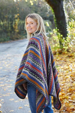 Load image into Gallery viewer, lusciousscarves Pachamama Elveden Wrap, Womens , Hand Knitted, Fair Trade
