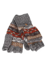 Load image into Gallery viewer, lusciousscarves Pachamama Finisterre Glove Mitts, Handknitted , Grey
