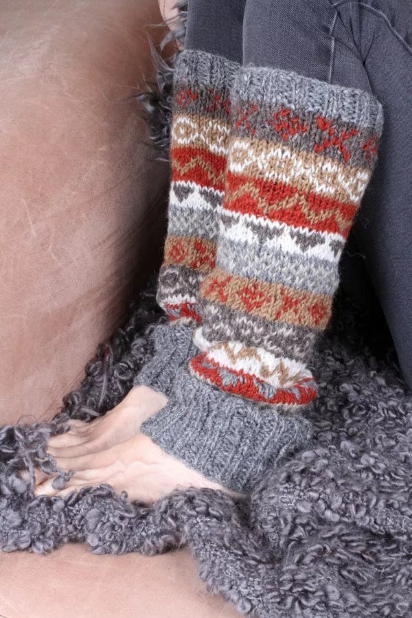 lusciousscarves Pachamama Finisterre Ladies Leg warmers Grey